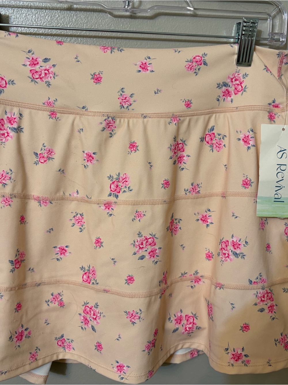 AS RevivalPink Floral Skirt with Pink Rose Print NEW WITH TAGS